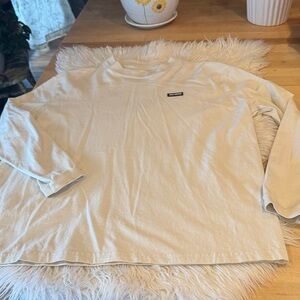 Joah Brown Cream Long Sleeve Top